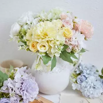 Искусственные цветы, шелковые гвоздики, рождественские украшения, домашние свадебные декоративные венки, садовые осенние поделки, скрапбукинг 1pcs