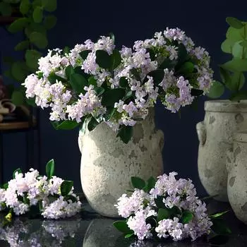 Искусственные цветы сирени 36 см/14,1 дюйма, разноцветные искусственные растения, вечерние, праздничные украшения, семейная гостиная, свадьба SL-AB-B--