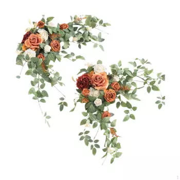 Искусственные цветы Swag Set Свадебная арка Цветы Вешалка Украшения Венок Ручной Работы