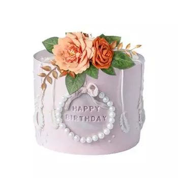 Искусственные цветы в деревенском стиле Осень Свадебный торт Детский душ День рождения Украшения