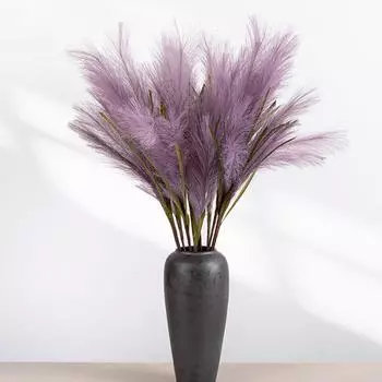 Искусственные цветы Зеленые растения Украшения Ремесла Тростник Трава Ins Ветер Свадьба Креатив