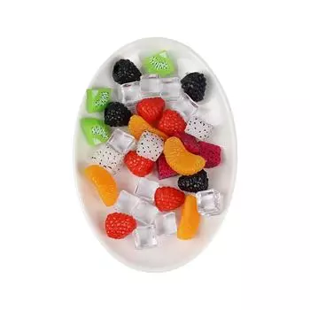 Искусственные дольки апельсина киви красочные поддельные фруктовые блоки двухсторонние декоративные фрукты модель для домашнего свадебного декора 2