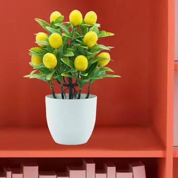 Искусственные фруктовые растения, дерево, горшечный цветочный декор, искусственный цветок, растение, мини Lemon