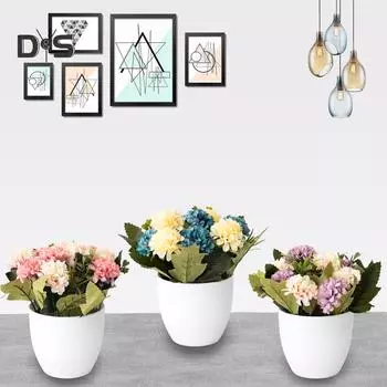 Искусственные горшечные растения, имитация бонсай, искусственный цветок, украшение для дома, кафе, сада светло-зеленый