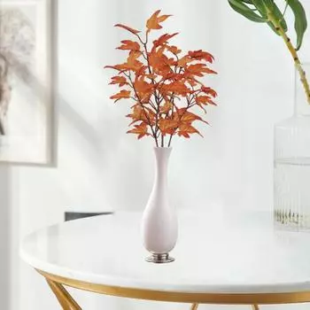Искусственные кленовые листья, ветка, устойчивая к ультрафиолетовому излучению зелень, растительный стол, центральные элементы декора, осенние листья, стебли, фестиваль благодарения, осенний домашний декор кофейный