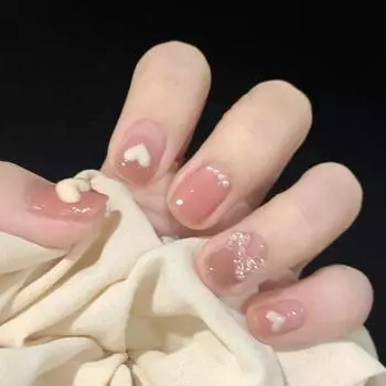 Искусственные ногти Butterfly Pearl Love Fake Nail Wear Наклейки для ногтей