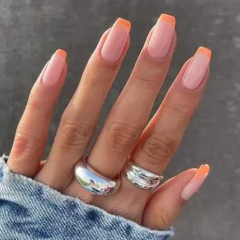 Искусственные ногти Новые носимые ногти Чай с молоком Мусс серии Pure Desire Накладные ногти