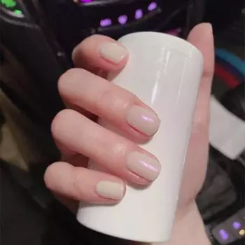 Искусственные ногти Розовый Аврора Носимые накладные ногти Маникюрные патчи