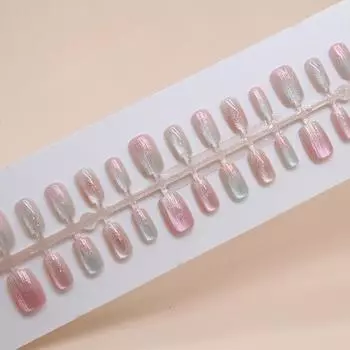 Искусственные ногти Русалка Одежда Маникюр Патч для ногтей Ins Wind Crystal Кошачий глаз Патч для ногтей