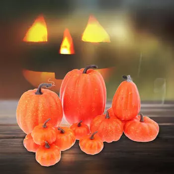 Искусственные овощи для Хэллоуина, домашняя кухня, осенний декор 14 Pieces Black