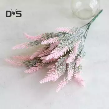 Искусственные поддельные цветы лаванды, растения, свадебная вечеринка, украшение для дома и офиса фиолетовый