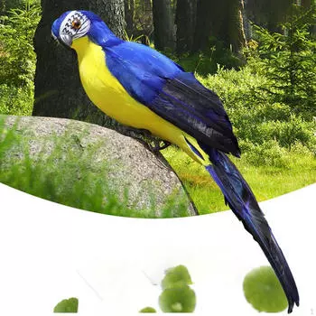 Искусственные птицы из пенопласта, модель попугая с когтями и перьями для внешней опоры на плечо белый