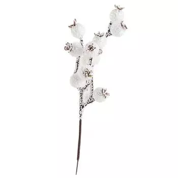 Искусственные ягодные стебли, белая пена, имитация рождественских ягодных веток для украшения рождественских елок, венков