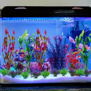 Искусственные растения, 16 шт., аквариумные растения, водные растения, аквариум для дома и офиса, аквариум, трава, декоративные аксессуары HQ-217-A3-