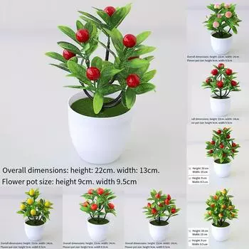 Искусственные растения бонсай цветы высокое качество украшения дома Strawberry