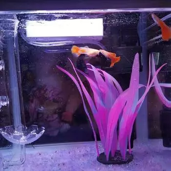 Искусственные растения Искусственная водная трава Аквариумные украшения Имитация растений Аквариумные аксессуары M розовый