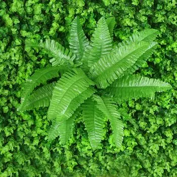 Искусственные растения настенное украшение наружное подвесное пластиковое искусственное зеленое лиственное фоновое украшение для свадьбы