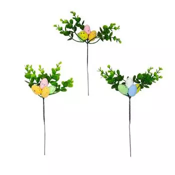 Искусственные растения Пасхальные яйца Черенки Случайные Цвета Пасхальные Украшения One Size