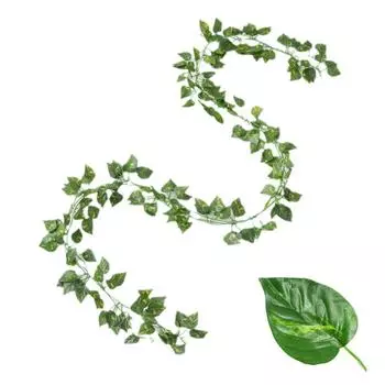 Искусственные растения с листьями плюща, поддельные висячие растения-гирлянды, НОВЫЙ дом, декор 2022, U2C9 green Green leaf-one-size