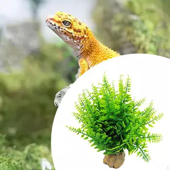 Искусственные растения Зеленый аквариум Декорация для аквариума Аксессуары для рабочего стола 23x22x23cm