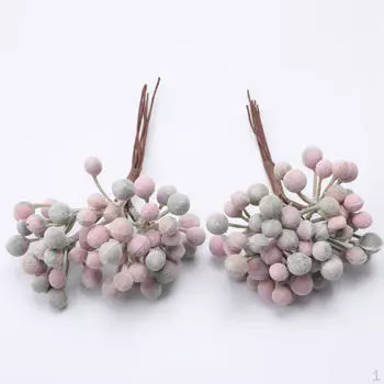 Искусственные стебли, рождественские красные ягоды, фруктовый падуб