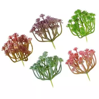 Искусственные суккуленты, поддельные кактусы, лотосы, стекающиеся растения, украшение сада