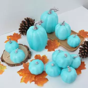 Искусственные тыквы ассорти Искусственные кленовые листья Хэллоуин 12 шт. разноцветный