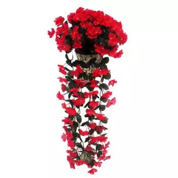 Искусственные висячие фиалки Искусственные фиалки с длинными лозами Реалистичные искусственные цветы для украшения дома, стены, оконного ящика, свадьбы, наружной садовой арки