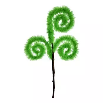 Искусственные зеленые ветки деревьев для украшения сада в вазе