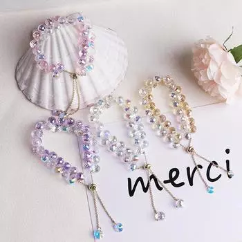 Искусственный австрийский хрустальный браслет, блестящие каменные бусины, эластичность