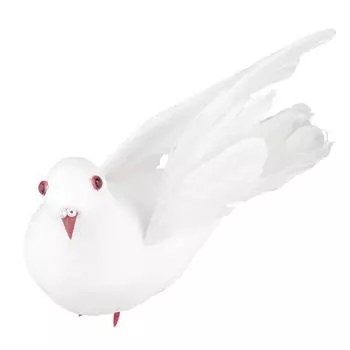 Искусственный белый голубь, поддельный голубь, украшение для дома, рождественские принадлежности, украшения для вечеринок
