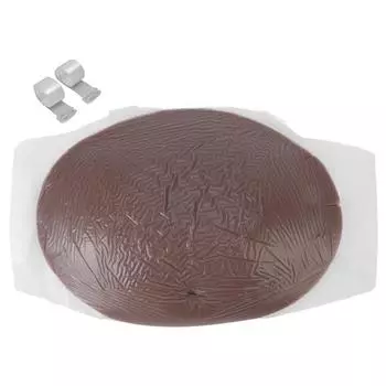 Искусственный беременный живот Ложный животик Застежки-липучки Прозрачные плечевые ремни для фото 2?4 Months 35x26x4cm / 13.8x10.2x1.6in