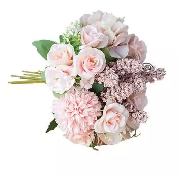 Искусственный букет цветов Алисы для свадебной вечеринки, домашний букет, свадьба фиолетовый