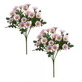 Искусственный букет хризантем, устойчивый к УФ-лучам, осенние искусственные цветы для улицы, реалистичные искусственные растения для патио, крыльца, оконного ящика, внутреннего декора вазы D