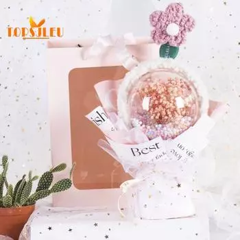 Искусственный букет, креативная новинка, подарок на день матери, искусственный букет «Дыхание младенца», чехол для мяча, аксессуары ко Дню учителя розовый