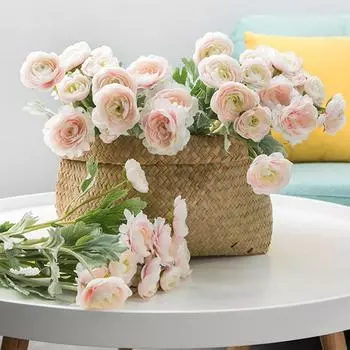 Искусственный букет роз шелковые цветы лист свадебный декор вечеринка дом