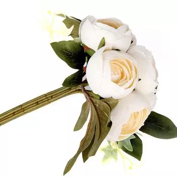 Искусственный цветок 7 голов чайная роза букет Лафиза, Свадебный букет из искусственных цветов, Домашнее украшение фотокомпозиция шампанского