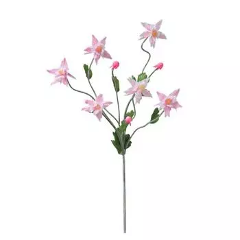 Искусственный цветок аквилегии, искусственные цветы с гибкими стеблями, реалистичный стебель искусственного цветка для декора дома, офиса, свадебных букетов розовый