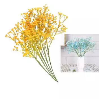 Искусственный цветок Babys Breath 3 ветки пластиковая искусственная гипсофила для свадебного домашнего декора Red