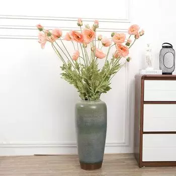 Искусственный цветок Большая ветка Скопление мака Свадебная выставка Дом Отель Украшения Искусственный цветок Мак шампанского