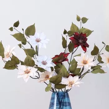 Искусственный цветок Diamond Lotus Hotel Свадебное украшение Искусственные цветы Интерьер гостиной Украшение Цветы Искусственные цветы ice spring Blue