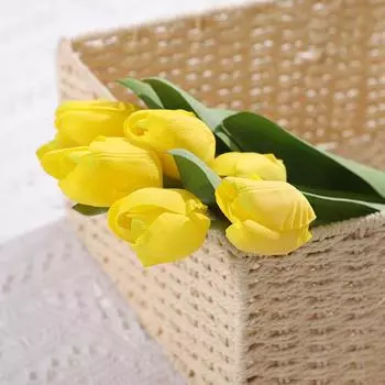 Искусственный цветок длинная ветка ощущение увлажнения тюльпан отель украшение дома искусственный цветок реквизит для фотосъемки 66cm красный