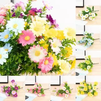 Искусственный цветок хризантемы из водорослей One Size зелёный