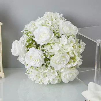 Искусственный цветок, искусственная цветочная композиция, свадебный центральный элемент, реалистичный декор, искусственный для невесты