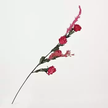 Искусственный цветок из искусственной розы, украшение для гостиной, цветочный орнамент для стола, цветочная композиция, букет из сухих цветов, розовая бабочка красный