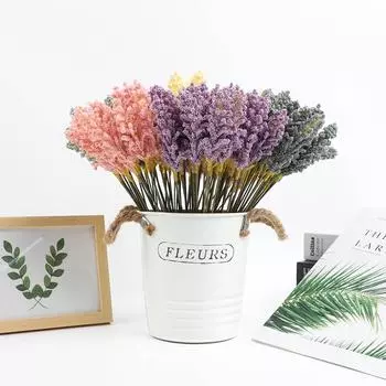 Искусственный цветок из пенопласта Пшеничный сад Ветер Ложное зерно Домашнее украшение Фотография Букет искусственных цветов Украшение foam ear bunches розовый