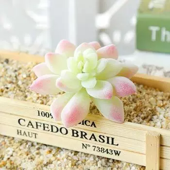 Искусственный цветок лотоса, легкий в уходе, не увядает, креативные цветочные аксессуары, суккуленты белый