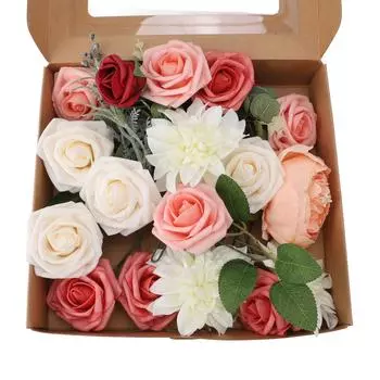 Искусственный цветок, мягкий, гибкий, устойчивый к выцветанию, пенопластовый искусственный цветок для самостоятельного украшения свадебного букета Нет. 1