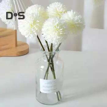 Искусственный цветок одуванчика со стеблем, домашняя свадьба, красочный искусственный цветок, цветочная композиция, украшение для внутреннего и открытого сада, реквизит для фотографий