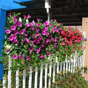 Искусственный цветок петунии, долговечный искусственный цветок, элегантный искусственный цветок ипомеи для дома, офиса, свадьбы жёлтый